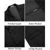 COOFANDY Mens Casual Blazer Slim Fit Suit Jacket Two Button Lightweight Sport Coat(Black)