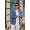 COOFANDY Mens Casual Blazer Slim Fit Suit Jacket Two Button Lightweight Sport Coat(Blue)