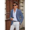 COOFANDY Mens Casual Blazer Slim Fit Suit Jacket Two Button Lightweight Sport Coat(Blue)