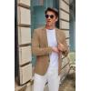 COOFANDY Mens Casual Blazer Slim Fit Suit Jacket Two Button Lightweight Sport Coat(Brown)