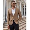 COOFANDY Mens Casual Blazer Slim Fit Suit Jacket Two Button Lightweight Sport Coat(Brown)