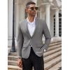 COOFANDY Mens Casual Blazer Slim Fit Suit Jacket Two Button Lightweight Sport Coat(Dark Gray)