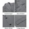 COOFANDY Mens Casual Blazer Slim Fit Suit Jacket Two Button Lightweight Sport Coat(Gray)