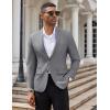 COOFANDY Mens Casual Blazer Slim Fit Suit Jacket Two Button Lightweight Sport Coat(Gray)