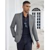 COOFANDY Mens Casual Blazer Slim Fit Suit Jacket Two Button Lightweight Sport Coat(Gray)