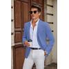 COOFANDY Mens Casual Blazer Slim Fit Suit Jacket Two Button Lightweight Sport Coat(Light Royal Blue)