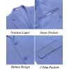 COOFANDY Mens Casual Blazer Slim Fit Suit Jacket Two Button Lightweight Sport Coat(Light Royal Blue)