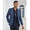 COOFANDY Mens Casual Blazer Slim Fit Suit Jacket Two Button Lightweight Sport Coat(Navy Blue)