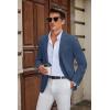 COOFANDY Mens Casual Blazer Slim Fit Suit Jacket Two Button Lightweight Sport Coat(Navy Blue)
