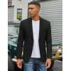 COOFANDY Men’s Casual Blazer Slim Fit Two Button Lightweight Sport Coats Business Suit Jacket(Black)
