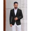 COOFANDY Men’s Casual Blazer Slim Fit Two Button Lightweight Sport Coats Business Suit Jacket(Black)