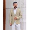 COOFANDY Men’s Casual Blazer Slim Fit Two Button Lightweight Sport Coats Business Suit Jacket(Light Khaki)