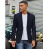 COOFANDY Men’s Casual Blazer Slim Fit Two Button Lightweight Sport Coats Business Suit Jacket(Navy Blue)