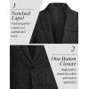 COOFANDY Men’s Casual Blazer Suit Jackets Slim Fit One Button Business Sport Coats(2 – Black)