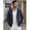 COOFANDY Men’s Casual Blazer Suit Jackets Slim Fit One Button Business Sport Coats(2 – Blue)