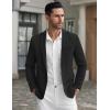 COOFANDY Men’s Casual Blazer Suit Jackets Slim Fit One Button Business Sport Coats(2 – Dark Black)
