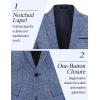 COOFANDY Men’s Casual Blazer Suit Jackets Slim Fit One Button Business Sport Coats(2 – Dark Blue)