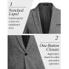 COOFANDY Men’s Casual Blazer Suit Jackets Slim Fit One Button Business Sport Coats(2 – Grey)