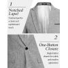 COOFANDY Men’s Casual Blazer Suit Jackets Slim Fit One Button Business Sport Coats(2 – Light Grey)