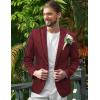 COOFANDY Men’s Casual Blazer Suit Jackets Slim Fit One Button Business Sport Coats(2 – Wine Red)