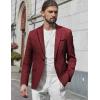 COOFANDY Men’s Casual Blazer Suit Jackets Slim Fit One Button Business Sport Coats(2 – Wine Red)