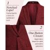COOFANDY Men’s Casual Blazer Suit Jackets Slim Fit One Button Business Sport Coats(2 – Wine Red)