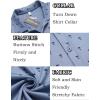 COOFANDY Mens Casual Button Down Shirt Short Sleeve Wrinkle Free Shirts Summer Shirt(Blue Palm Tree)