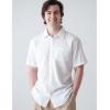 COOFANDY Men’s Casual Button Down Shirts Short Sleeve Textured Summer Beach Shirt with Pocket(White)