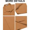 COOFANDY Men’s Casual Button Down Shirts Short Sleeve Wrinkle-Free Summer Beach Wear(Caramel)