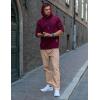 COOFANDY Men’s Casual Cotton Pants Regular Fit Elastic Waist Drawstring Twill Pants Straight Leg Chino Pants(Khaki)
