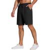 COOFANDY Men’s Casual Drawstring Shorts Lightweight Elastic Waist Walking Shorts with Pockets(Black)