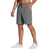 COOFANDY Men’s Casual Drawstring Shorts Lightweight Elastic Waist Walking Shorts with Pockets(Dark Grey)