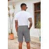 COOFANDY Men’s Casual Drawstring Shorts Lightweight Elastic Waist Walking Shorts with Pockets(Dark Grey)
