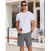 COOFANDY Men’s Casual Drawstring Shorts Lightweight Elastic Waist Walking Shorts with Pockets(Dark Grey)