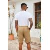 COOFANDY Men’s Casual Drawstring Shorts Lightweight Elastic Waist Walking Shorts with Pockets(Khaki)