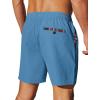 COOFANDY Men’s Casual Drawstring Shorts Lightweight Elastic Waist Walking Shorts with Pockets(Light Blue)