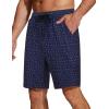 COOFANDY Men’s Casual Drawstring Shorts Lightweight Elastic Waist Walking Shorts with Pockets(Navy Anchor)