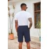 COOFANDY Men’s Casual Drawstring Shorts Lightweight Elastic Waist Walking Shorts with Pockets(Navy Blue)
