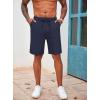 COOFANDY Men’s Casual Drawstring Shorts Lightweight Elastic Waist Walking Shorts with Pockets(Navy Blue)