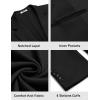 COOFANDY Men’s Casual Knit Blazer Two Button Lightweight Sport Coats Suit Jacket(Black)