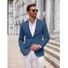 COOFANDY Men’s Casual Knit Blazer Two Button Lightweight Sport Coats Suit Jacket(Royal Blue)