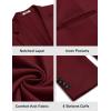 COOFANDY Men’s Casual Knit Blazer Two Button Lightweight Sport Coats Suit Jacket(Wine Red)