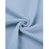 COOFANDY Mens Casual Quarter Zipper Knit Polo Shirts Short Sleeve Summer Beach Shirt Textured Jersey Tops(Light Blue)