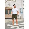 COOFANDY Men’s Casual Shorts Waffle Elastic Waist Drawstring Shorts Lightweight Summer Beach Shorts(Army Green)
