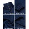 COOFANDY Men’s Casual Slim Fit Pullover Sweater Knitted Thermal Sweatshirt(A-navy Blue)