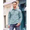 COOFANDY Men’s Casual Slim Fit Pullover Sweater Knitted Thermal Sweatshirt(Aqua Green)