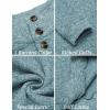COOFANDY Men’s Casual Slim Fit Pullover Sweater Knitted Thermal Sweatshirt(Aqua Green)