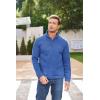 COOFANDY Men’s Casual Slim Fit Pullover Sweater Knitted Thermal Sweatshirt(Blue)