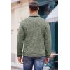 COOFANDY Men’s Casual Slim Fit Pullover Sweater Knitted Thermal Sweatshirt(Forest Green)
