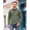 COOFANDY Men’s Casual Slim Fit Pullover Sweater Knitted Thermal Sweatshirt(Forest Green)